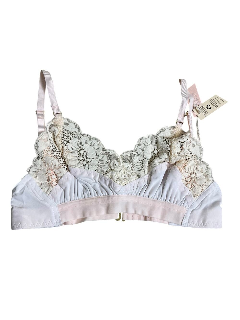 We are HAH Free People NWT Ladies Lounge Bralette Blanc XS Coquette Sexy - Picture 1 of 8
